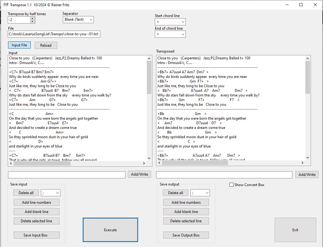 Transpose Text File